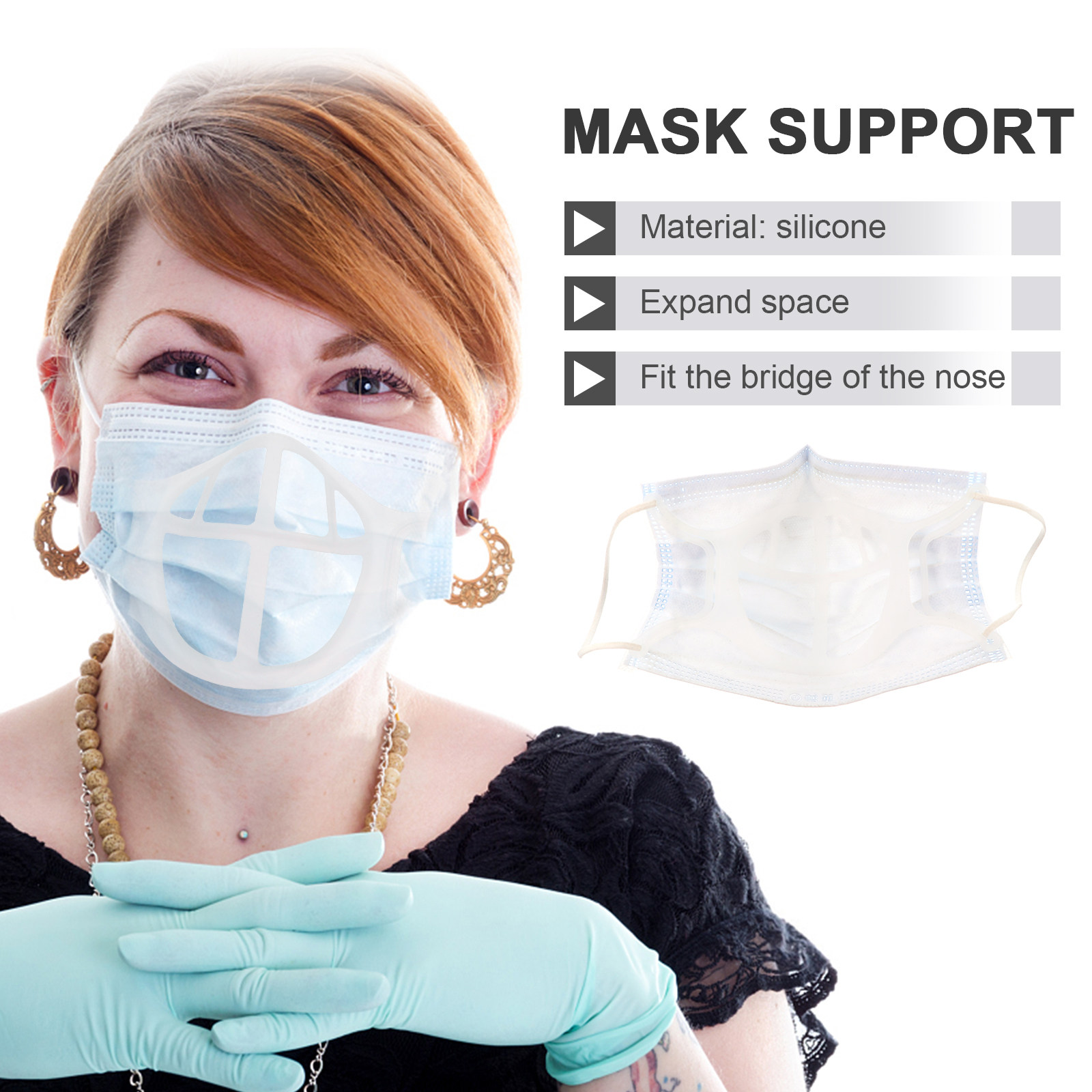 5 Stück Maskenhalter aus Silik – Silicone Mask Bracket Bewertung und Preis