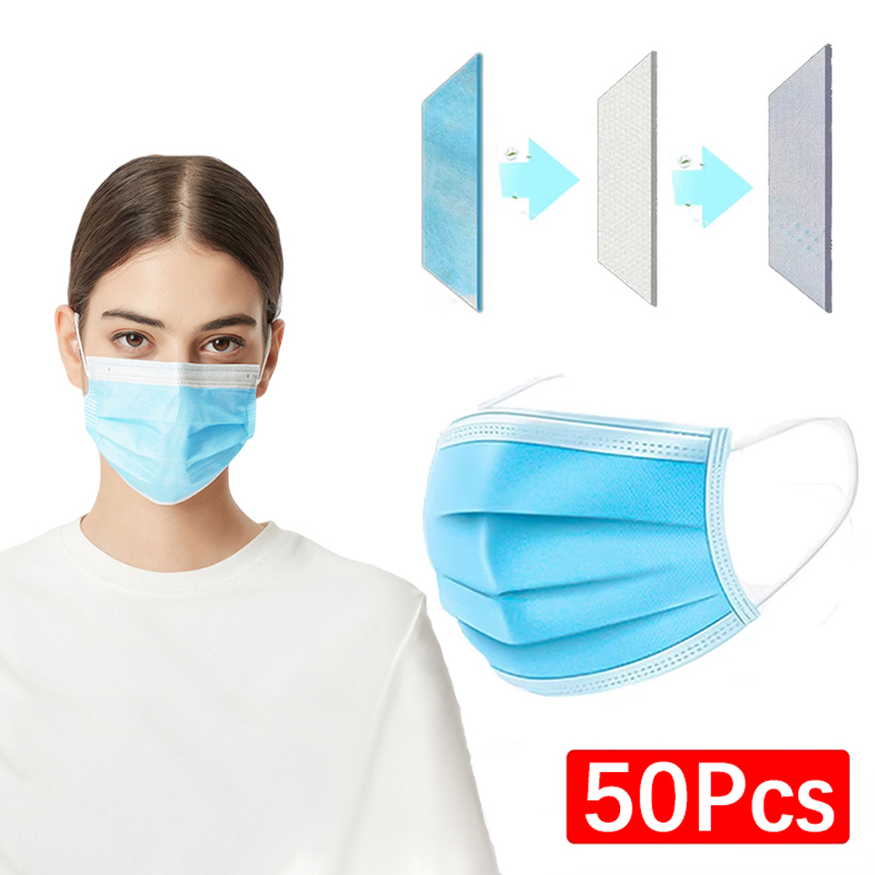50 Stück 3-lagige Maske Gesich – Black Face Mask Pack Bewertung und Preis